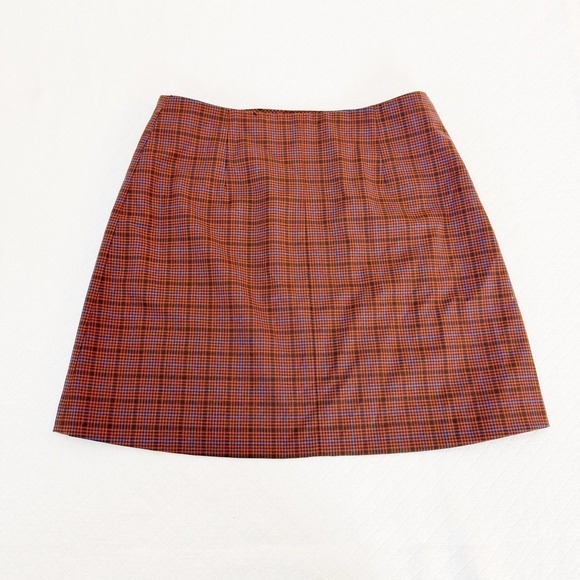 Sunday Best Plaid Mini Skirt Button Accents Size 6 - Picture 4 of 4